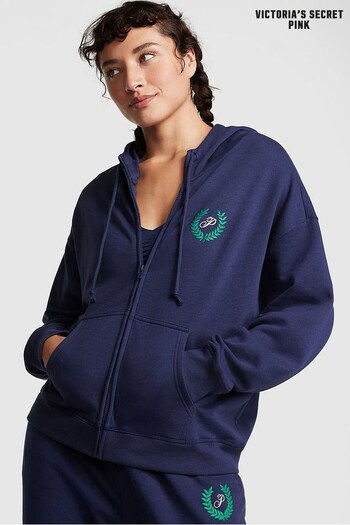 Victoria's Secret PINK Midnight Navy Blue Fleece Oversized Hoodie (P21036) | £50