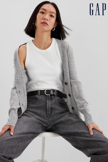 Gap Grey Merino Long Cardigan (P22466) | £60