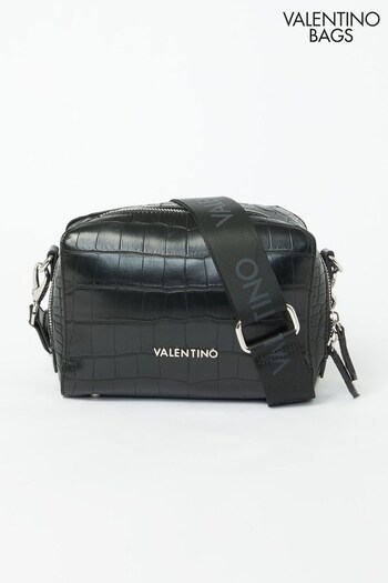 Valentino Bags Black Croc Pattie Camera Bag (P23320) | £105