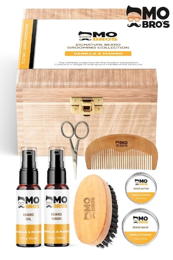 Mo Bros Wooden Signature Beard Grooming Collection Vanilla and Mango (P26052) | £50