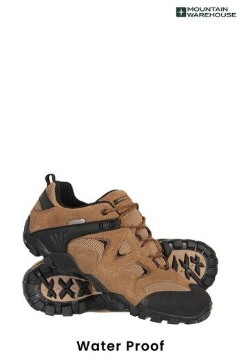 Mountain Warehouse Cream Curlews Mens Waterproof Walking Shoes (P26826) | £77