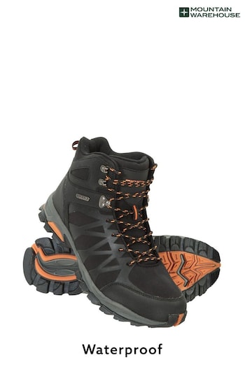Mountain Warehouse Black Trekker Ii Waterproof Mens Softshell Walking Boots (P26842) | £120