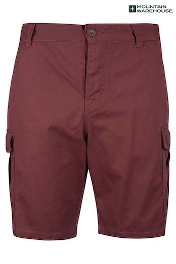 Mountain Warehouse Deep Red Lakeside Mens Cargo Shorts (P26850) | £26