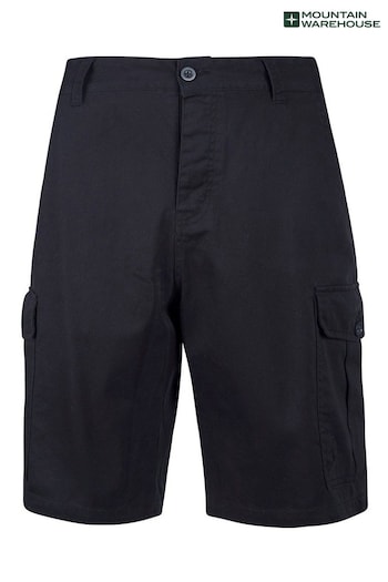 Mountain Warehouse Black Lakeside Mens Cargo Shorts (P26853) | £26