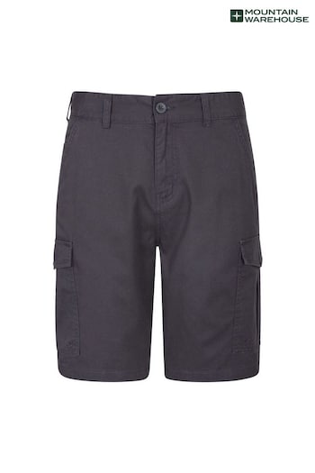 Mountain Warehouse Black & Grey Lakeside Mens Cargo Shorts Raquel (P26854) | £26