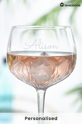 Personalised Gin Glass by Loveabode (P26917) | £28