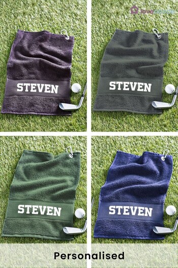 Personalised Golf Towel by Loveabode (P26992) | £15