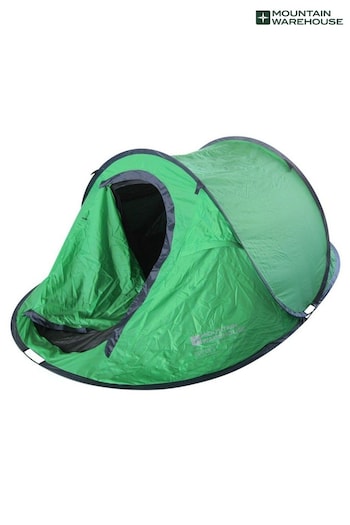 Mountain Warehouse Pop Up Double Skin 3 Man Camping Tent (P27278) | £100
