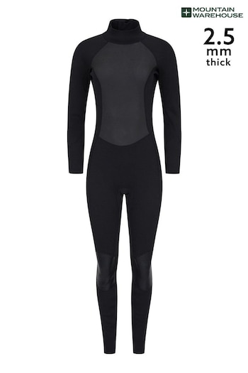 Mountain Warehouse Black Womens Full Length Neoprene Wetsuit (P27373) | £99