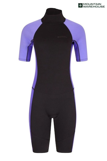 Mountain Warehouse Purple Womens Shorty Neoprene Wetsuit (P27384) | £70