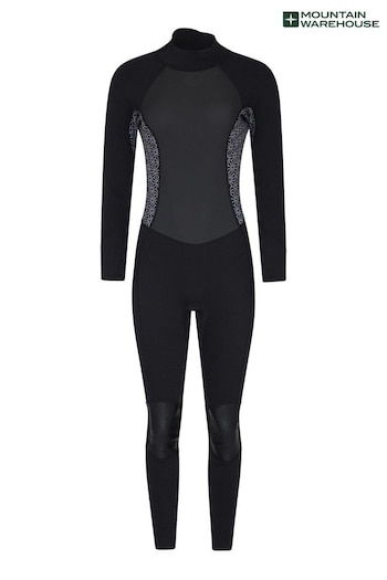 Mountain Warehouse Black Printed Womens Full Length Neoprene Wetsuit (P27451) | £99