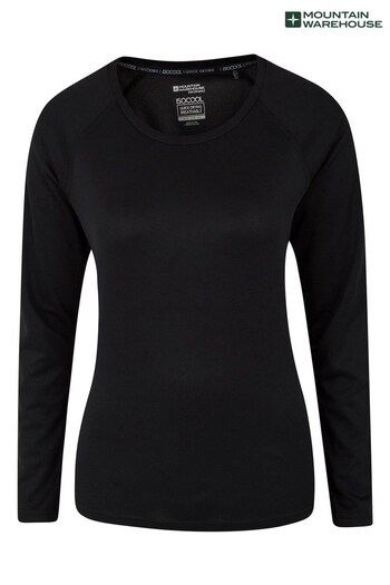 Mountain Warehouse Black Endurance Womens Long Sleeve Sports Top (P27489) | £16