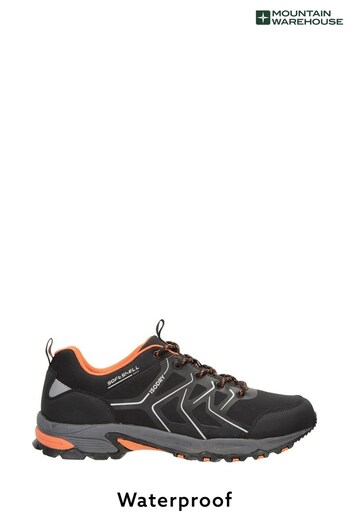 Mountain Warehouse Black Shadow Mens Waterproof Softshell Walking and Hiking Shoes (P27789) | £80