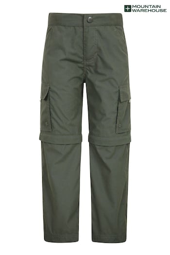 Mountain Warehouse Green Mountain Warehouse Active Kids Convertible Trousers (P28007) | £26