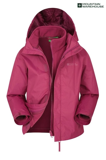 Mountain Warehouse Red Fell Kids 3 In 1 Water Resistant Jacket (P28030) | £40