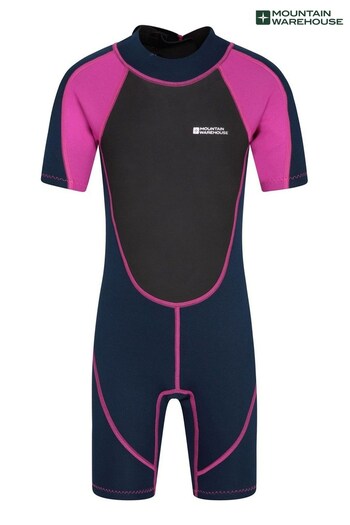 Mountain Warehouse Mid Pink Junior Shorty Neoprene Wetsuit (P28083) | £38