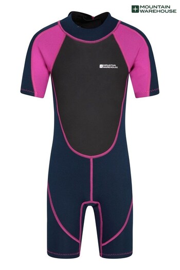 Mountain Warehouse Light Pink Junior Shorty Neoprene Wetsuit (P28130) | £34