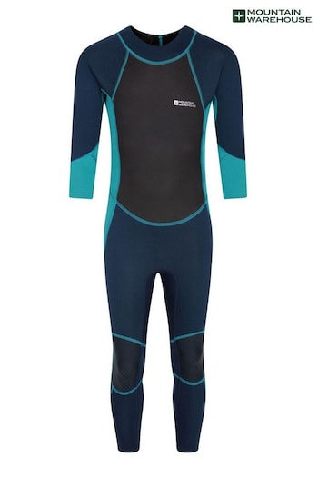 Mountain Warehouse Green Kids Full Length 2.5mm Neoprene Wetsuit (P28172) | £55