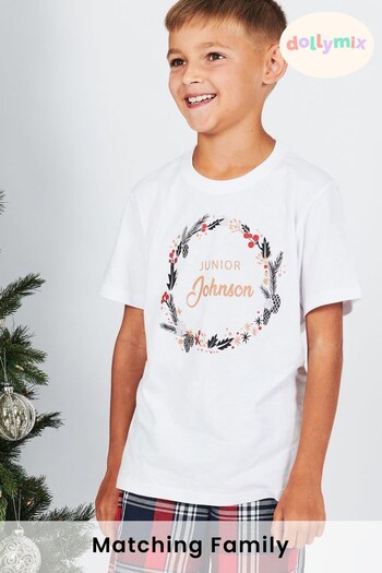 Personalised Kids Matching Family Christmas Pyjamas by Dollymix (P28754) | £30