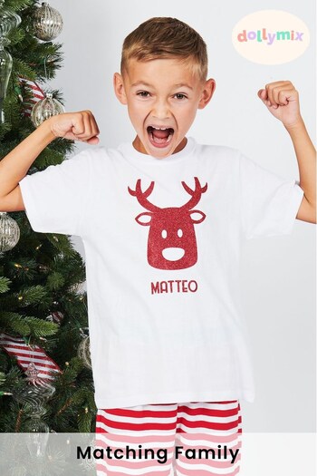 Personalised Kids Matching Family Christmas Pyjamas by Dollymix (P28758) | £30