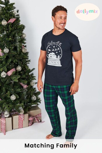 Personalised Mens Matching Family Christmas Pyjamas by Dollymix (P28759) | £30