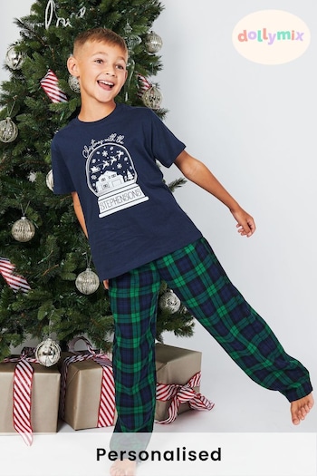 Personalised Kids Trending: Teddy & Borg Styles Pyjamas by Dollymix (P28762) | £30