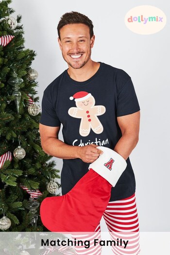 Personalised Mens Matching Family Christmas Pyjamas by Dollymix (P28768) | £30