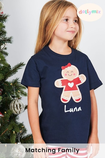 Personalised Girls Matching Family Christmas Pyjamas by Dollymix (P28769) | £30