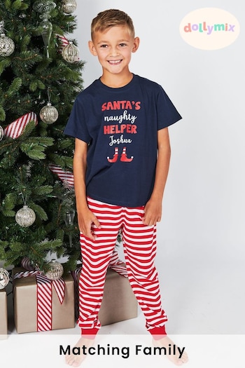 Personalised Kids Matching Family Christmas Pyjamas by Dollymix (P28776) | £30