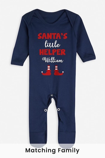 Personalised Newborn Matching Family Christmas Sleepsuit by Dollymix (P28778) | £20
