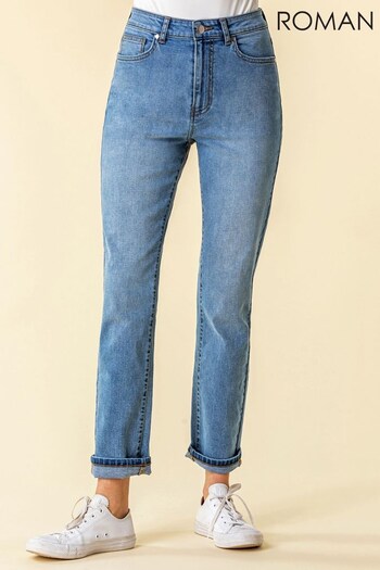 Roman Blue Slim Leg Mom Jeans (P29508) | £32