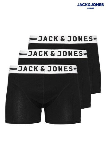 JACK & JONES JUNIOR black 3 Pack Boxers (P30055) | £20
