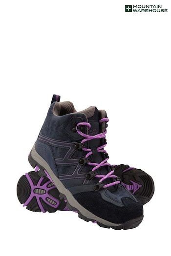 Mountain Warehouse Purple Oscar Kids Walking Boots (P31200) | £46