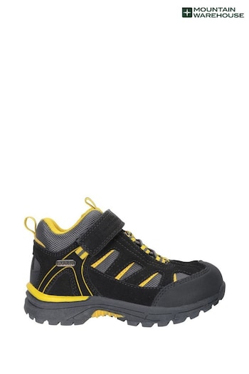 Mountain Warehouse BlackGrey Drift Junior Waterproof Walking Man Boots (P31234) | £49