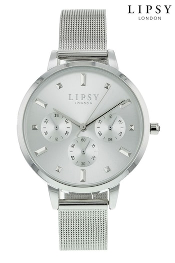 Lipsy Silver Mesh Watch (P31487) | £40