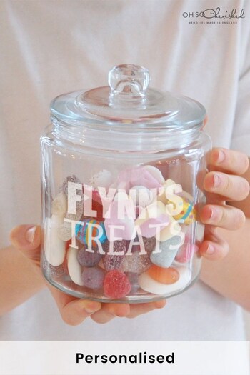 Personalised Glass Jar by Oh So Cherished (P32270) | £25
