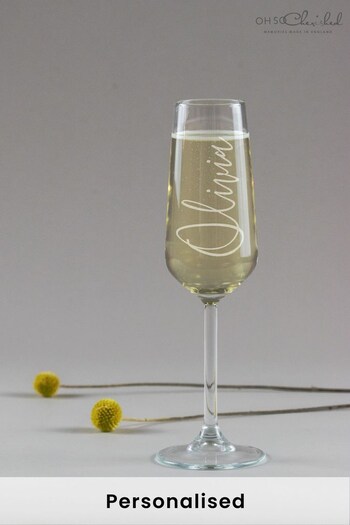Personalised Champagne Glass by Oh So Cherished (P32271) | £19
