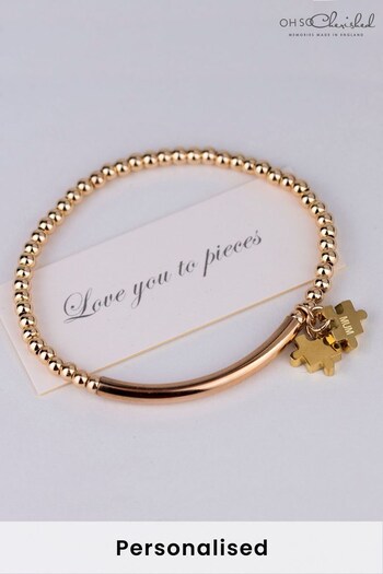 Personalised Love You To Pieces Bracelet by Oh So Cherished (P32277) | £43