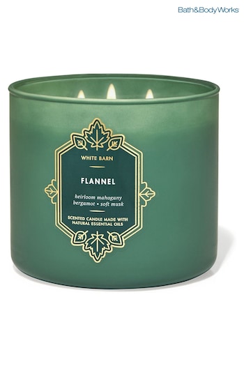 Bath & Body Works Flannel Flannel 3 Wick Scented Candle 411g (P32738) | £29.50