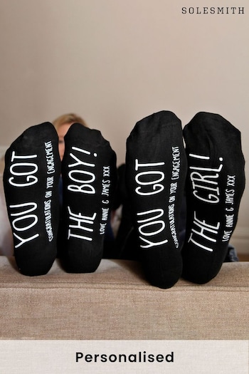 Personalised Engagement Socks by Solesmith (P32760) | £28