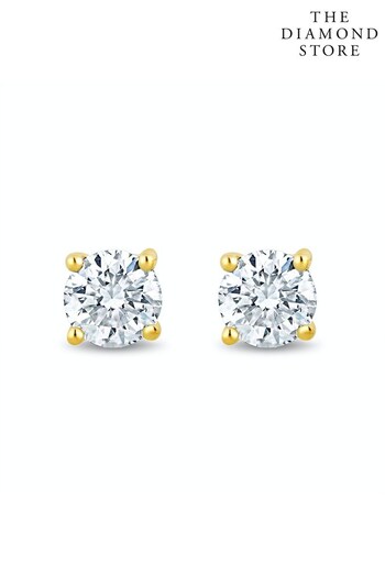 The Diamond Store White Lab Diamond Stud Earrings 0.20ct H/Si Quality in 9K Gold - 3mm (P32987) | £199