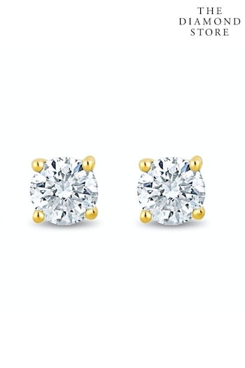 The Diamond Store White Lab Diamond Stud Earrings 0.30ct H/Si Quality in 9K Gold - 3.6mm (P34008) | £259