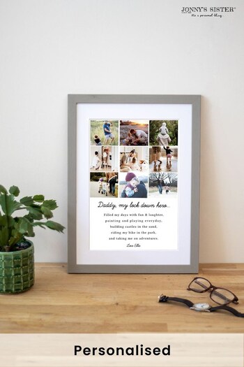 Personalised Hero Print Picture Frame by Jonny's Sister (P35408) | £35