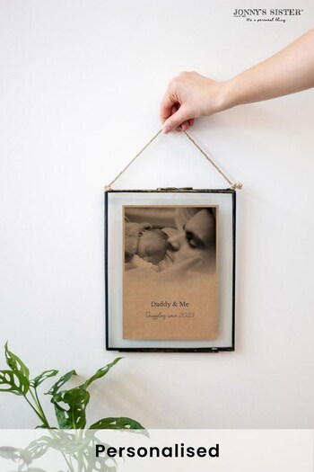 Personalised Vintage Glass Framed Photo Print by Jonny's Sister (P35410) | £25