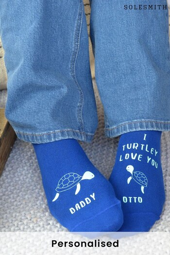 Personalised I Turtley Love You Mens Socks by Solesmith (P35652) | £14