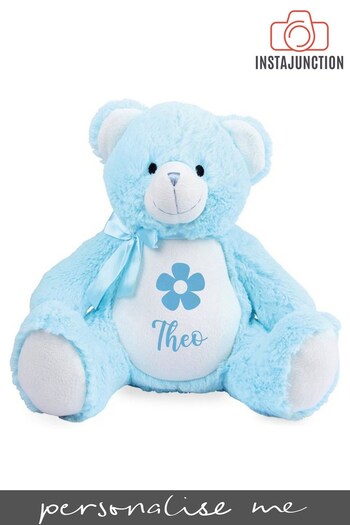 Personalised Teddy Name and Icon Cuddly Toy by Instajunction (P36254) | £25