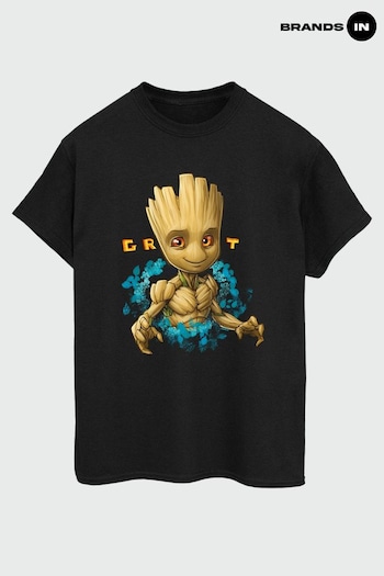 Brands In Black Groot Guardians Of The Galaxy Mens T-Shirt (P36310) | £23