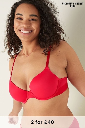 Victoria's Secret PINK Red Pepper Smooth Lightly Lined T-Shirt Bra (P36384) | £29