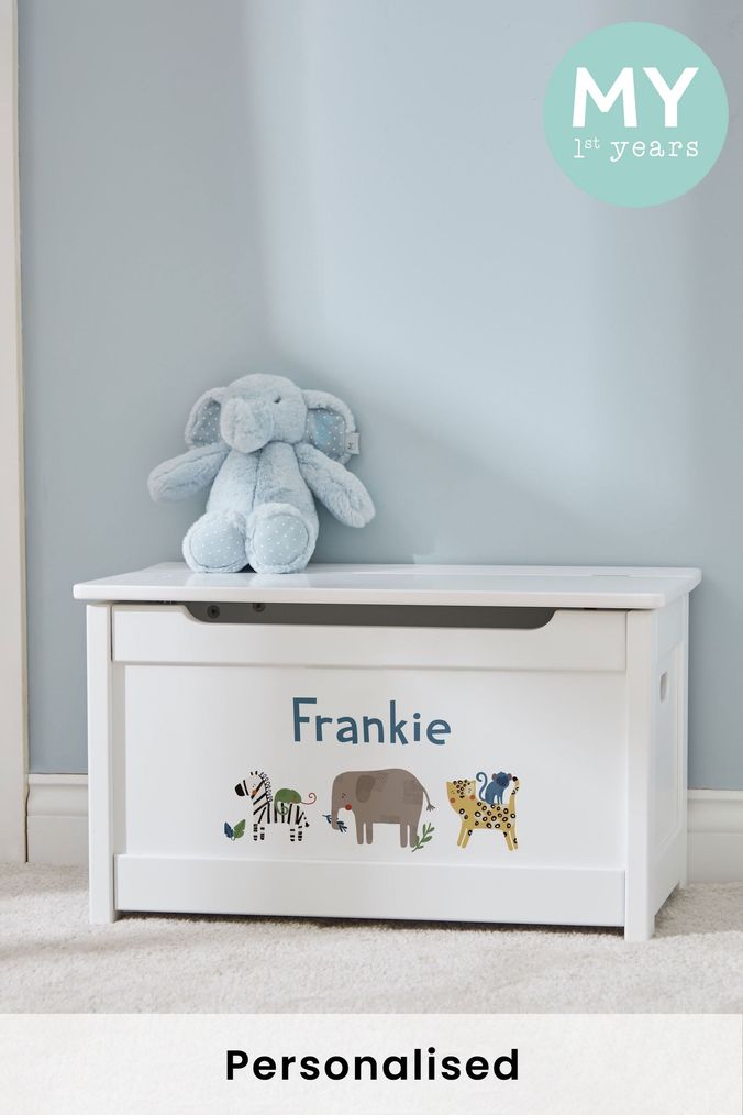 Grey personalised toy 2025 box