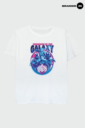 Brands In WHITE GROUP Guardians Of The Galaxy Girls T-Shirt (P37657) | £17
